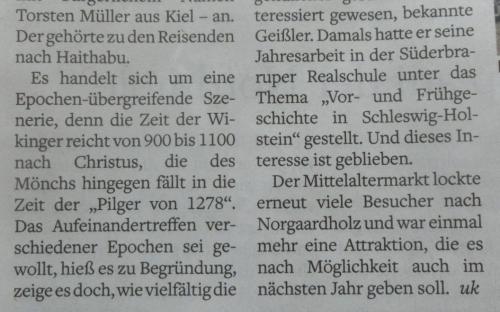 Flensburger Tageblatt 16.08.2016